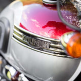 Triumph Vintage 4 Bar Tank Badge with Chrome Finish - A9790059