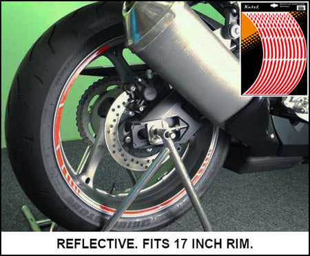 KEITI Reflective Wheel 3 Stripe WS810R Red