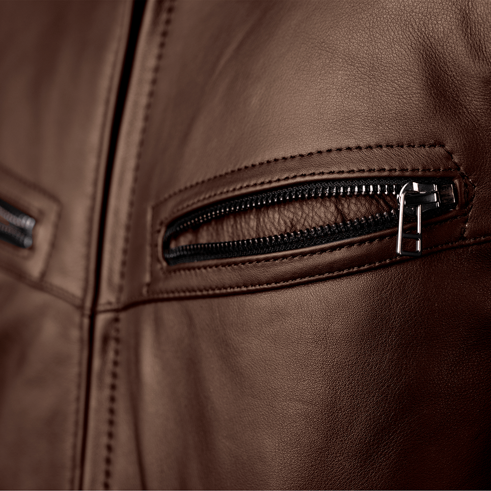 RST ROADSTER 3 LEATHER JACKET [BROWN]