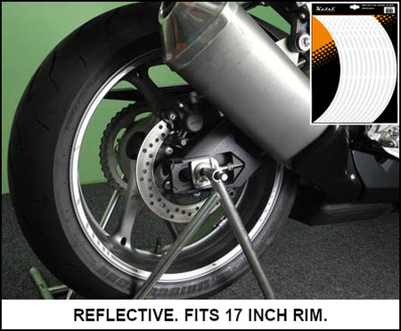 KEITI Reflective Wheel 3 Stripe WS810W White