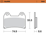 BRAKE PADS MOTO MASTER FRONT SINTERED FOR MULTIPLE MAKES
