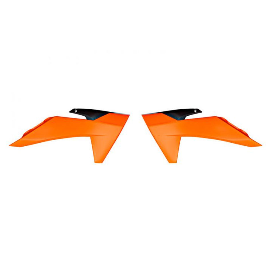 RADIATOR SHROUDS RTECH ORANGE BLACK KTM 50SX 24-ON