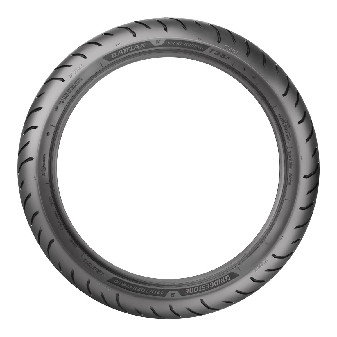 Bridgestone Battlax T33F 110/80ZR18 Front Sport Touring Tyre (58W)