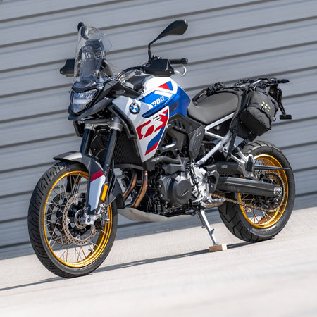 Bike fitted with the Kreiga OS-BASE and OS-Adventure Packs