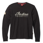 Men's Long Sleeve Script Logo T-Shirt - Black