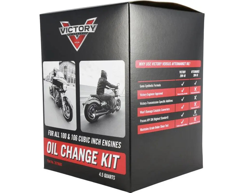 Victory Motorcycle oil change kit  # 2879600