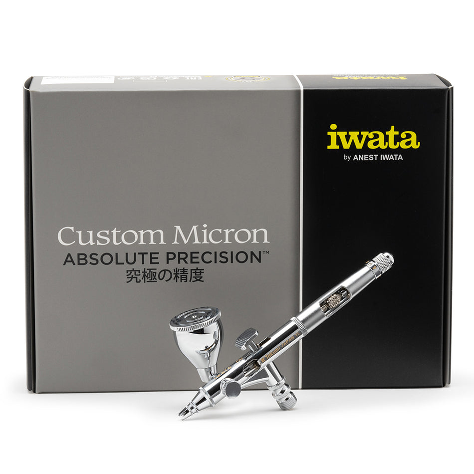 IWATA GRAVITY AIRBRUSH CUSTOM MICRON TAKUMI SIDE FEED DUAL ACTION 0.18MM