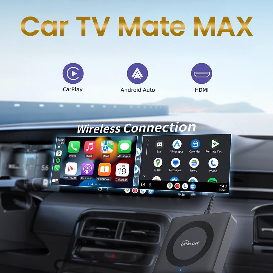 OTTOCAST CARPLAY & ANDROID AUTO TO WIRELESS USB ADAPTER
