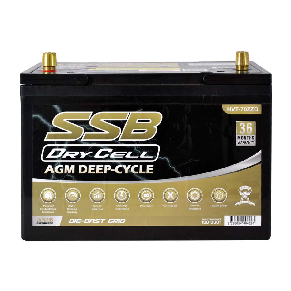AGM BATTERY DEEP CYCLE DUAL PURPOSE 12V 105AH 780CCA BY SSB (27X MF) ULTRA HIGH PERFORMANCE