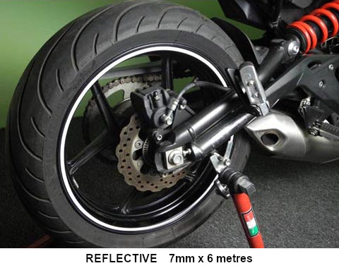 KEITI Reflective Wheel Stripe Tape WS800W White