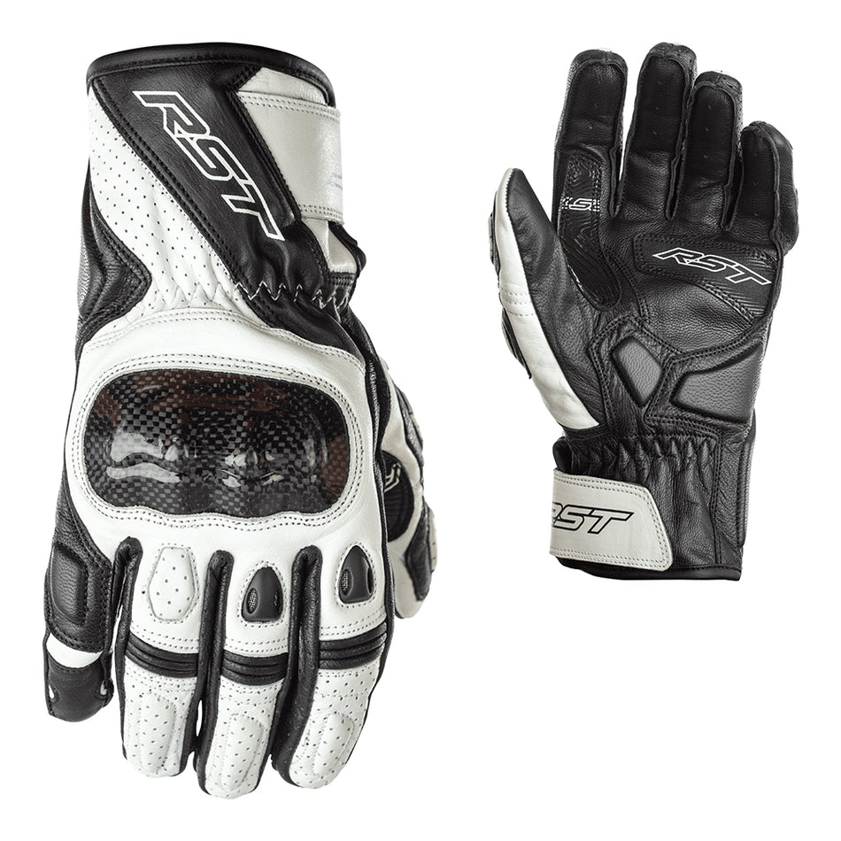 RST STUNT 3 CE GLOVE [BLACK WHITE] 1