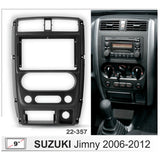 FITTING KIT 9" DASH SUZUKI JIMNY 2004 - 2018 (BLACK)
