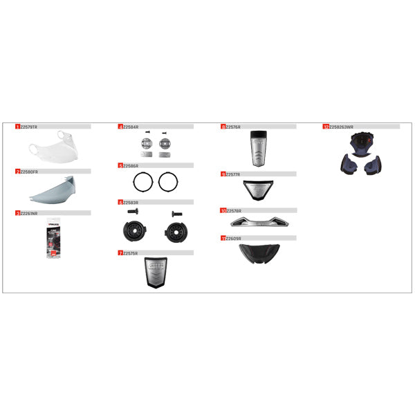 X23 HELMET SPARES