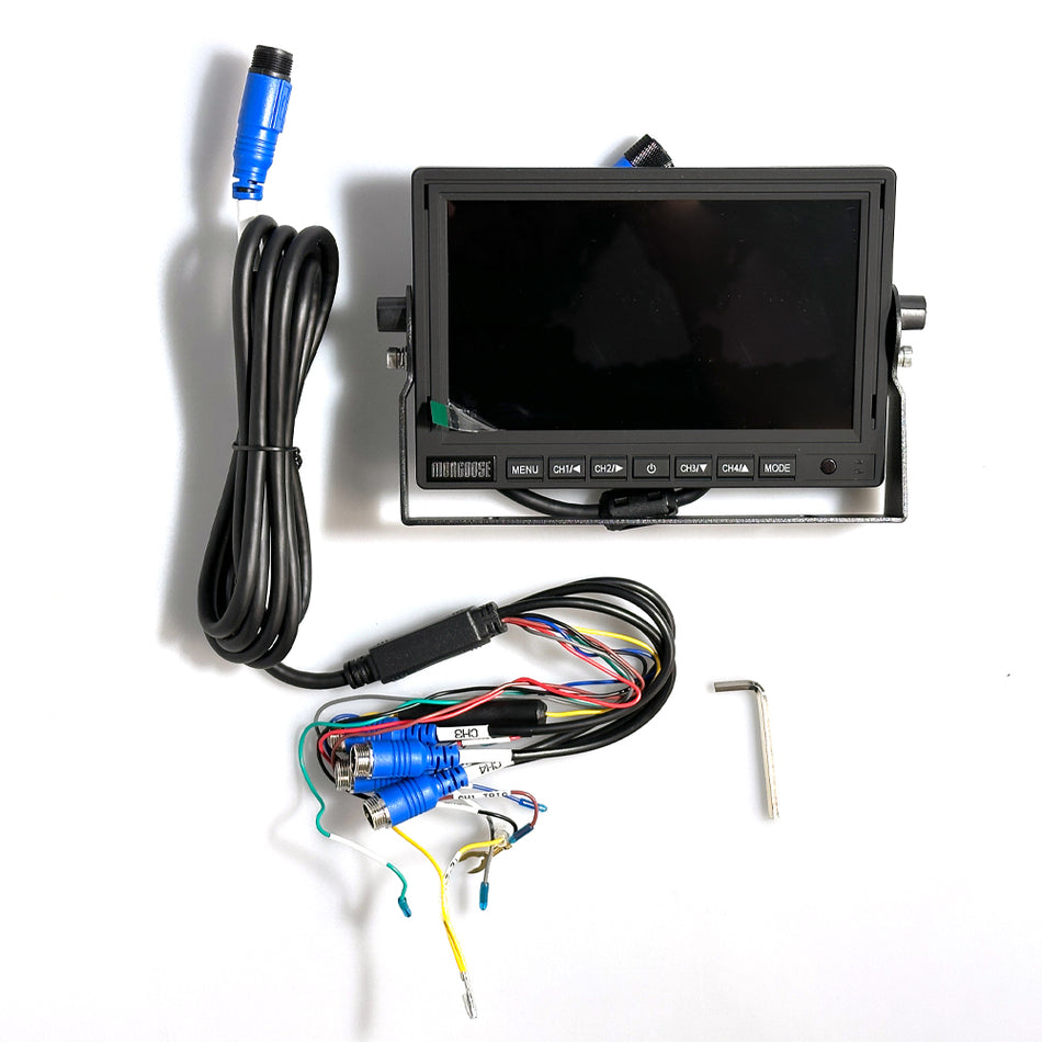 7" AHD - 1080P - QUAD MONITOR - 4 CAMERA INPUT