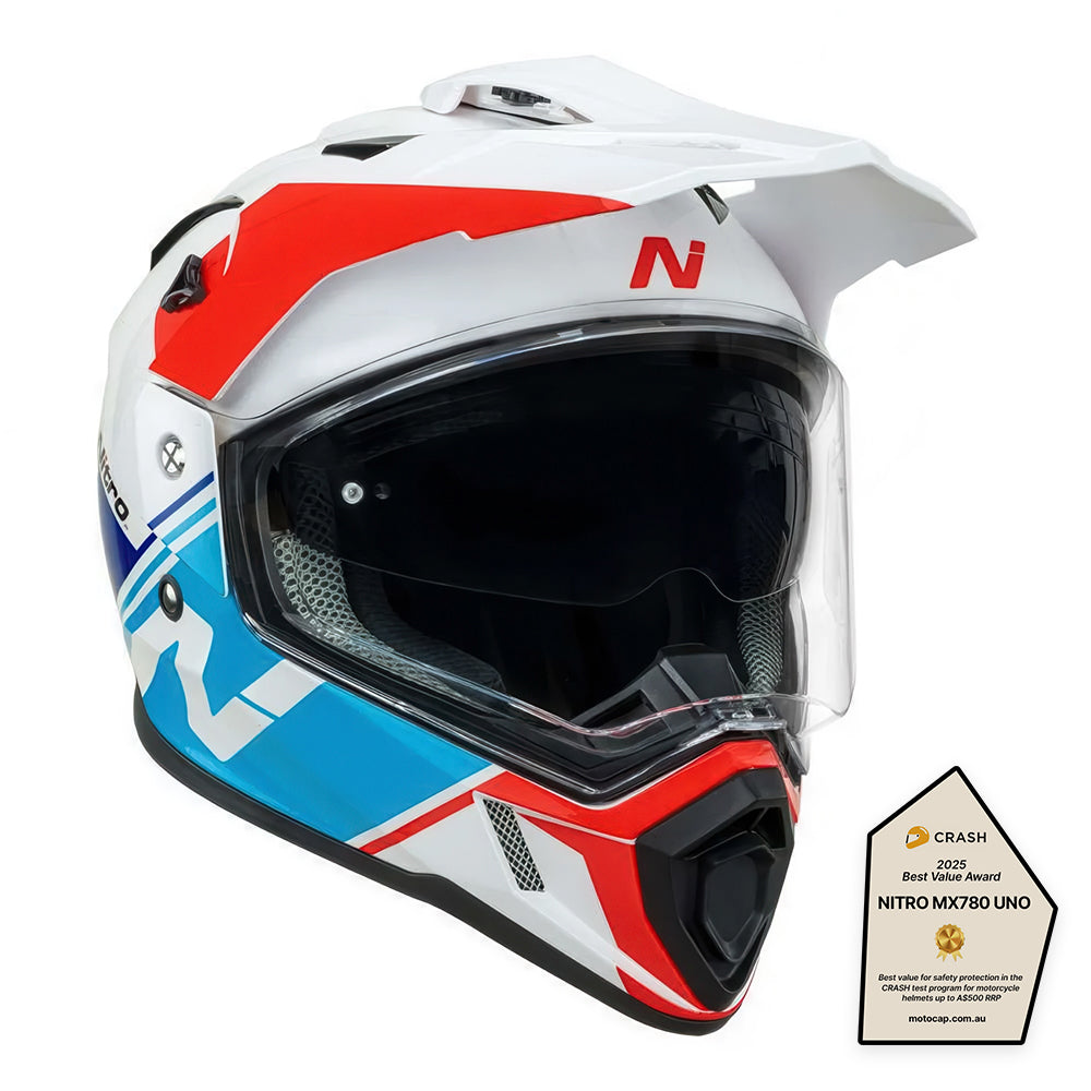 NITRO MX780 DVS [GLOSS WHITE LIGHT BLUE RED BLUE] 