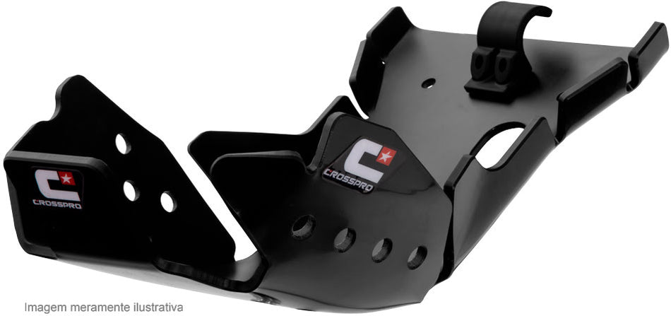 BASH PLATE CROSSPRO EC DTC ENDURO PLASTIC CRF450R 2009-2016 BLACK
