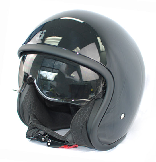 Scorpion Bandit - Open Face Gloss Black