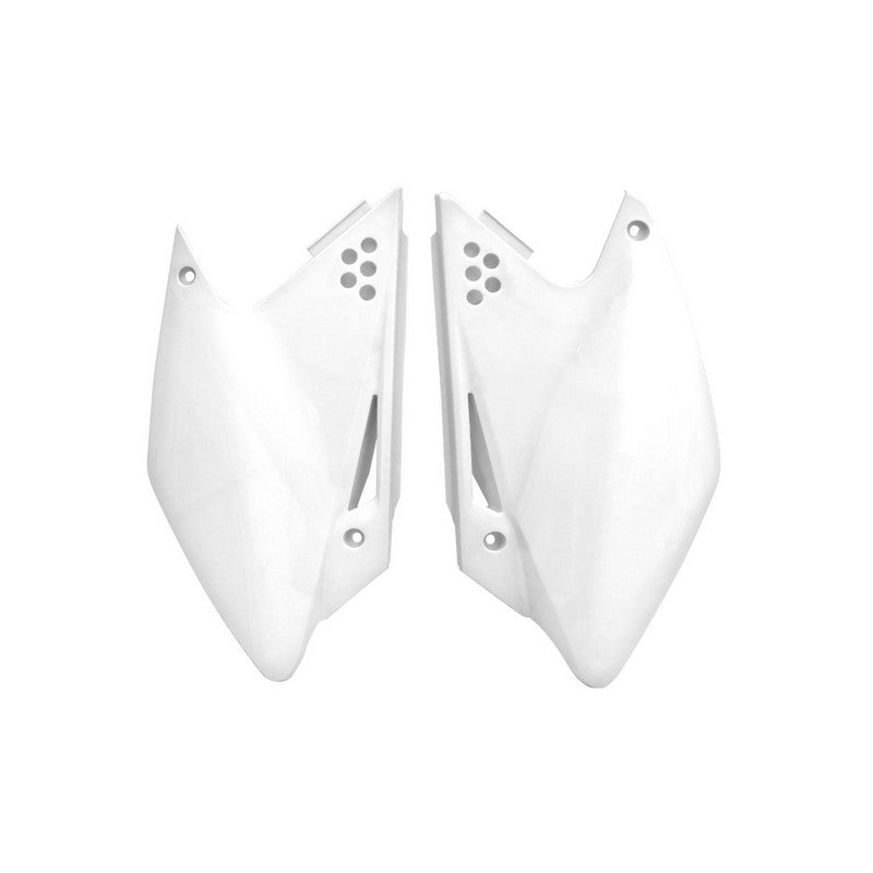 SIDE PANELS RTECH WHITE KAWASAKI KX250F 06-08
