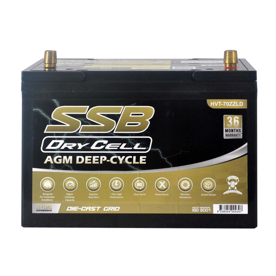 AGM BATTERY DEEP CYCLE DUAL PURPOSE 12V 105AH 780CCA BY SSB (27LX MF) ULTRA HIGH PERFORMANCE