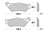 BRAKE PADS MOTO MASTER FRONT SINTERED FOR MULTIPLE MAKES