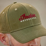 Indian Motorcycle 2 Color Script Cap, Khaki - 2833311
