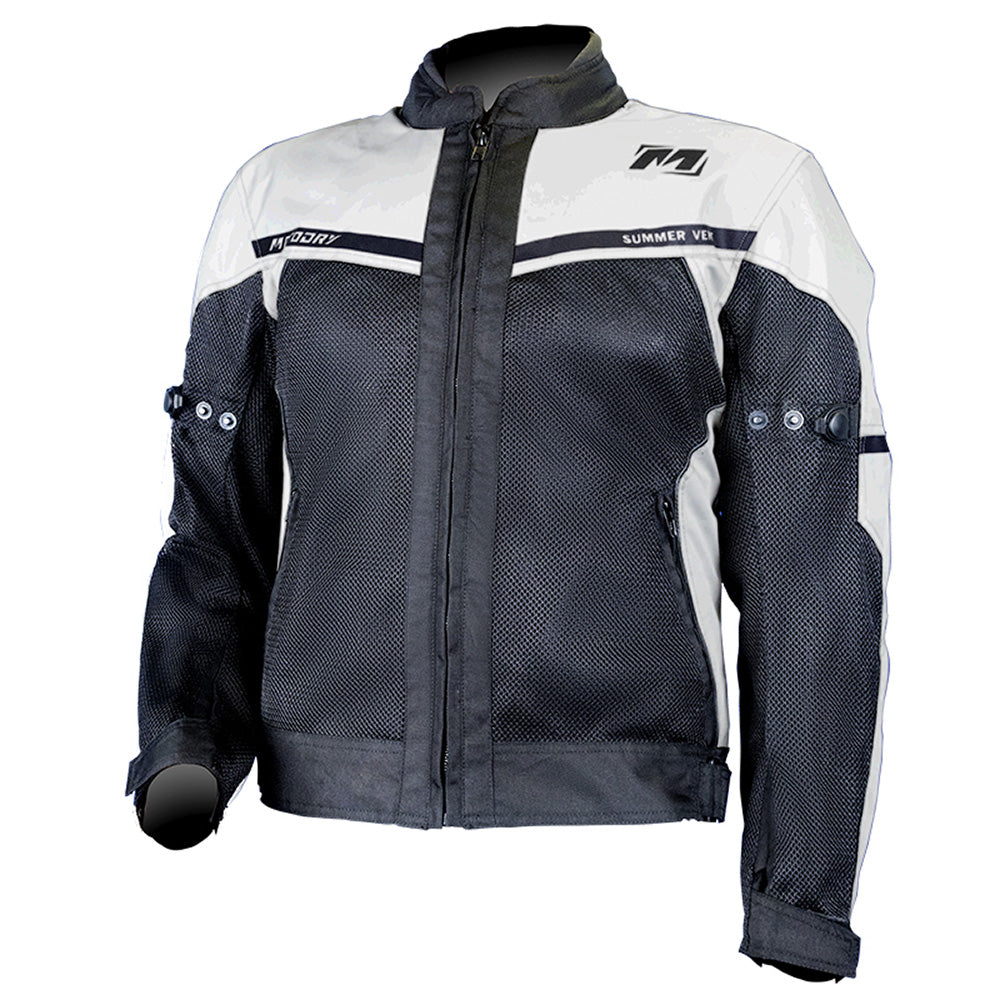 MOTODRY Summer Vent Jacket - White Black