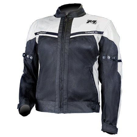 MOTODRY Summer Vent Jacket - White Black