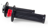 HANDLEBAR GRIPS RTECH R20 LOCK ON BLACK UNIVERSAL