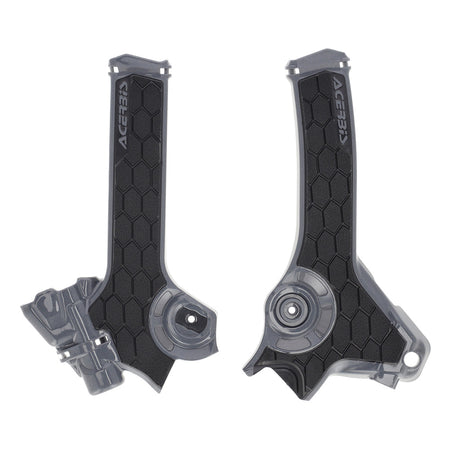 X-Grip Frame Guards Grey/Black Suzuki DR-Z4S