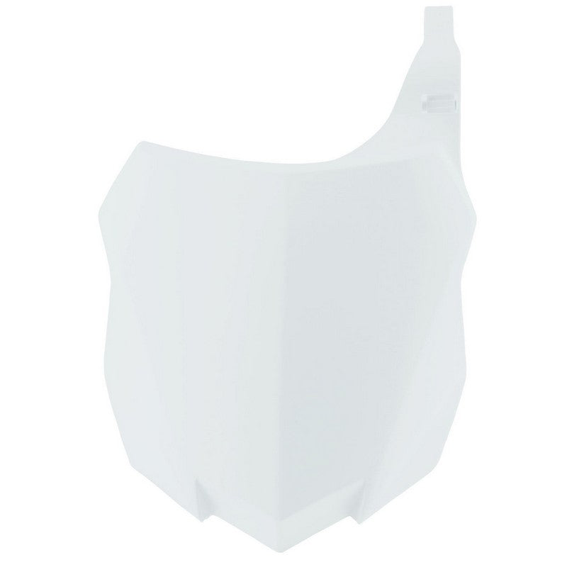 NUMBER PLATE RTECH WHITE KAWASAKI KX250F 13-16 KX450F 13-15