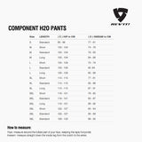 Size chart for REVIT Component 2 Pants