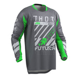 THOR MX JERSEY LAUNCHMODE FUTURA CHAR/GREEN
