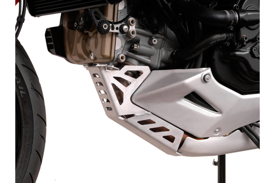 BASH PLATE SW MOTECH SILVER DUCATI MULTISTRADA 1200 10-14