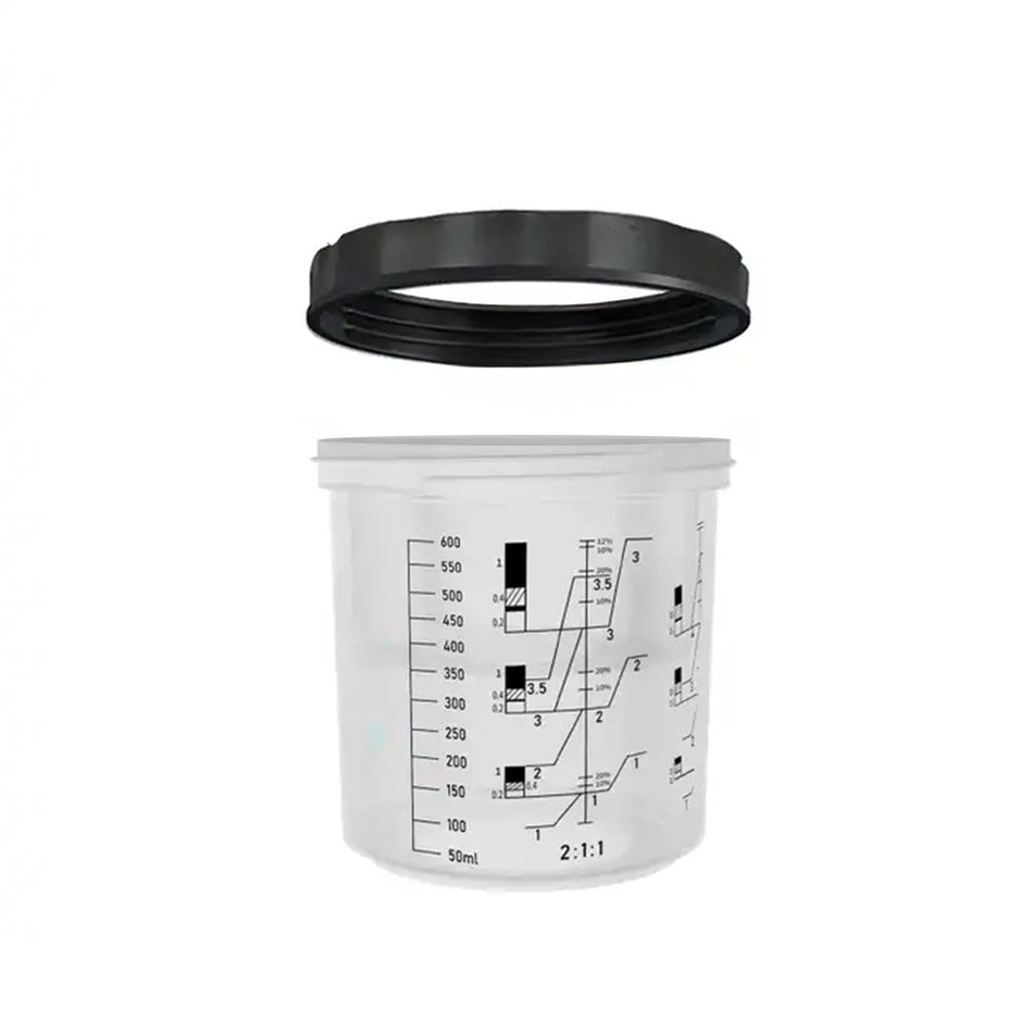 HANSPRAY SPEEDY PAINT SYSTEM 600ML REPLACEMENT HARD OUTER CUP & COLLAR SINGLE UNIT