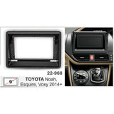 FITTING KIT 9" DASH TOYOTA NOAH , ESQUIRE , VOXY 2014 - 2021 (BLACK)