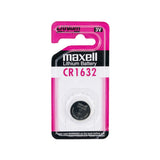 MAXELL LITHIUM BATTERY CR1632 3V COIN CELL 5 PACK