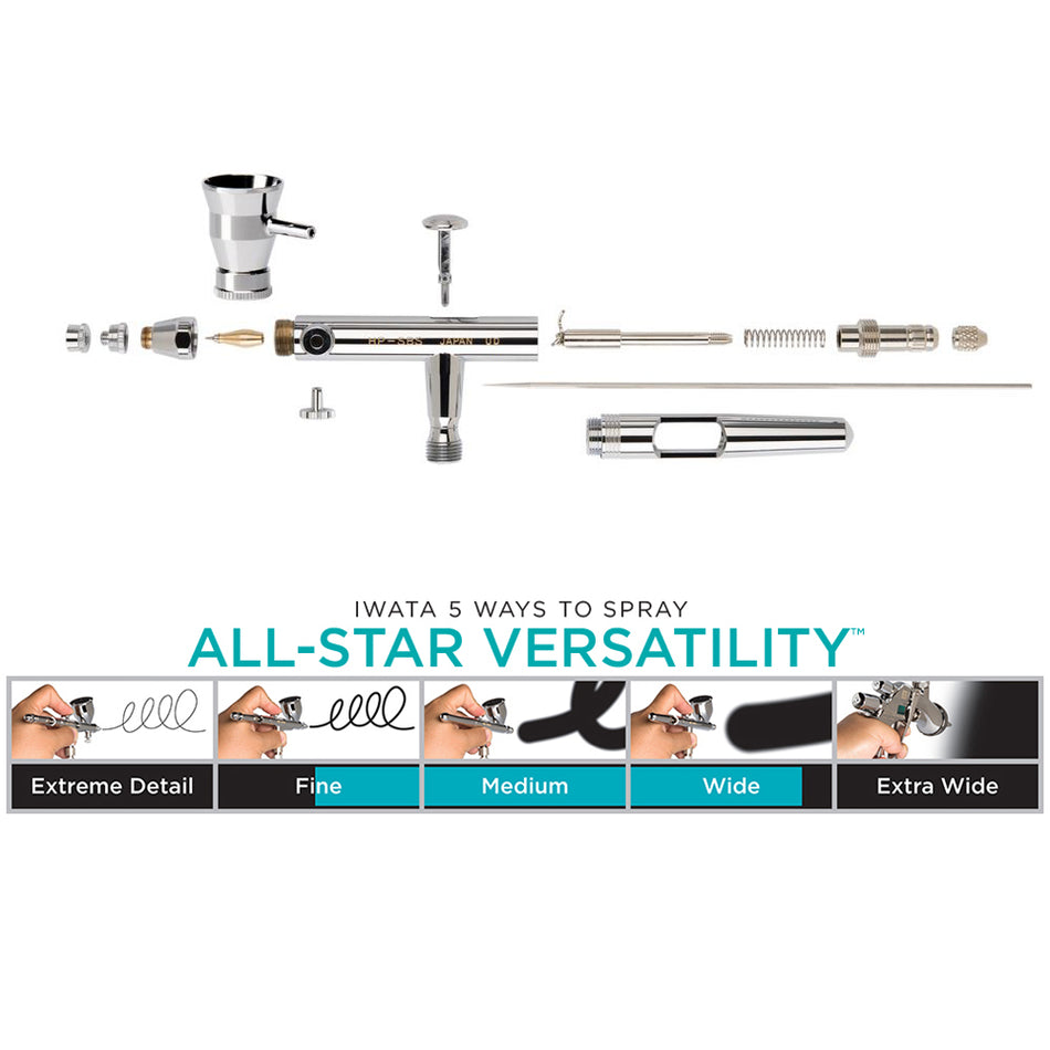 IWATA GRAVITY AIRBRUSH ECLIPSE TAKUMI SIDE FEED DUAL ACTION 0.35MM