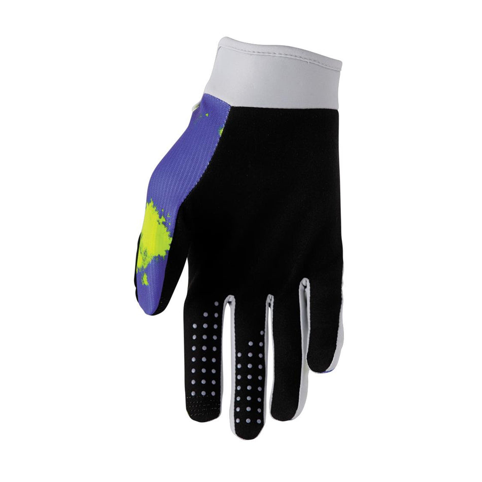 THOR GLOVE YOUTH LAUNCHMODE BLEACH GRAY/ACID