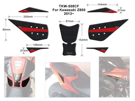 KEITI Tank Pad Kawasaki Z800 TKW508CF