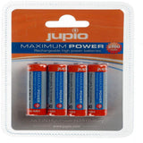 JUPIO RECHARGABLE BATTERY AA 2700MAH 4PK