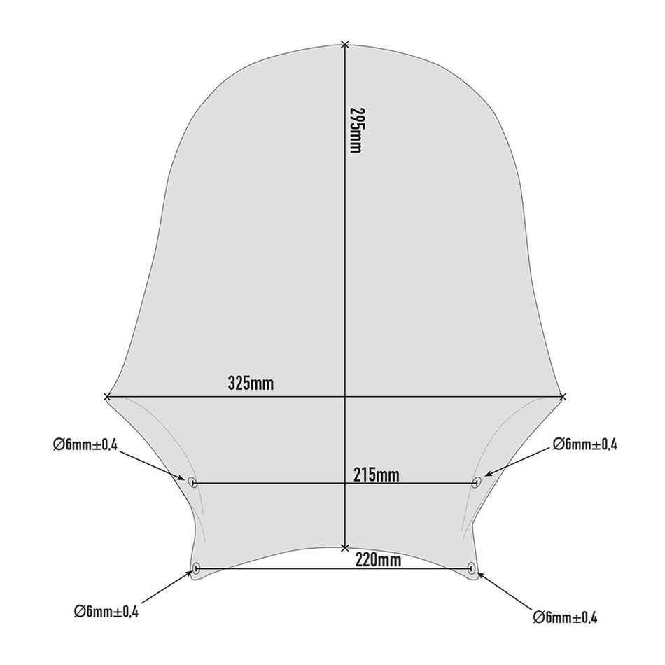 Givi A201 Screen [ including Brackets to fit Triumph Speed 400]