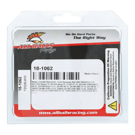 All Balls Racing Master Cylinder Rebuild Kit (18-1062)