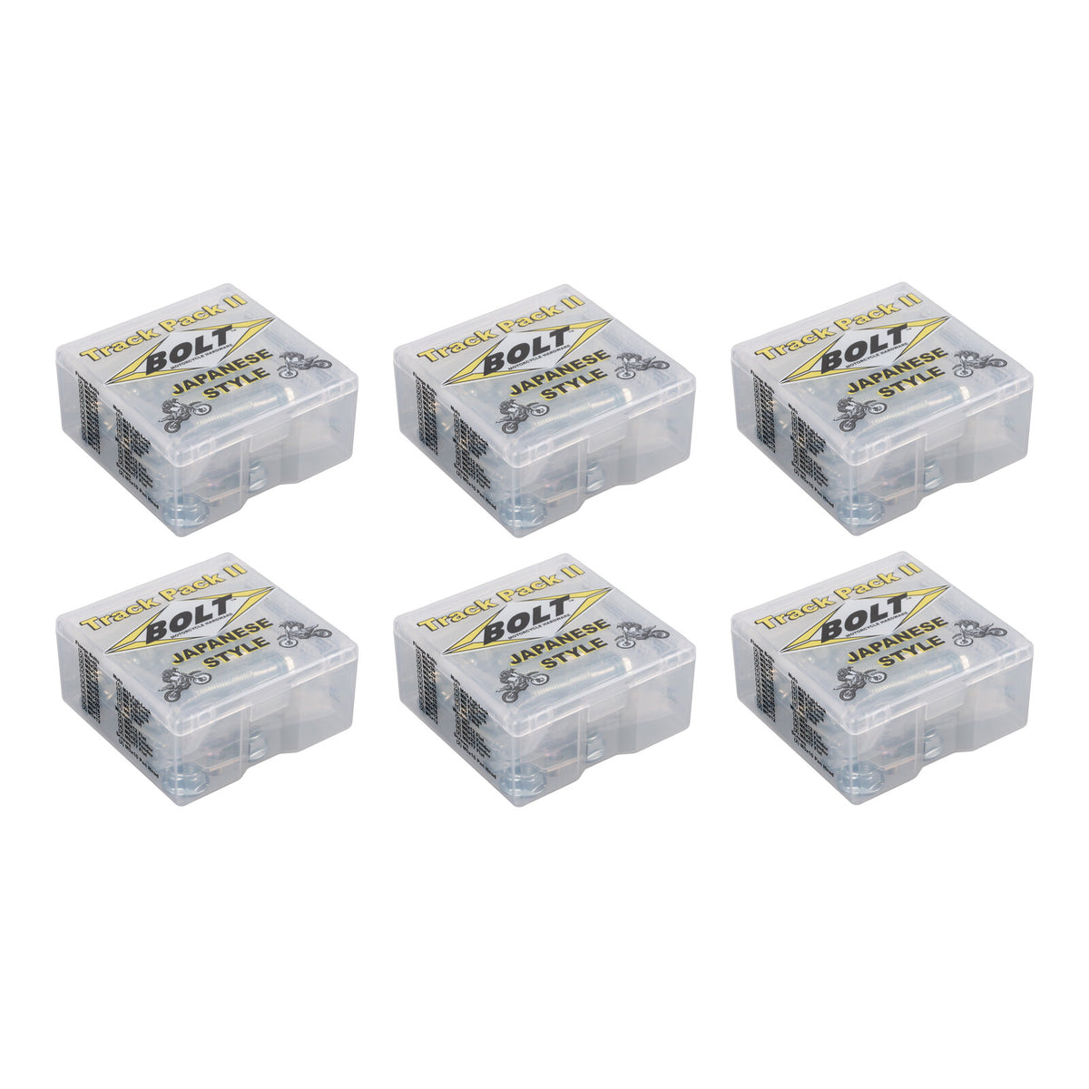 Bolt Track Pack for Japanese Motorcycles (6 Kits Display)