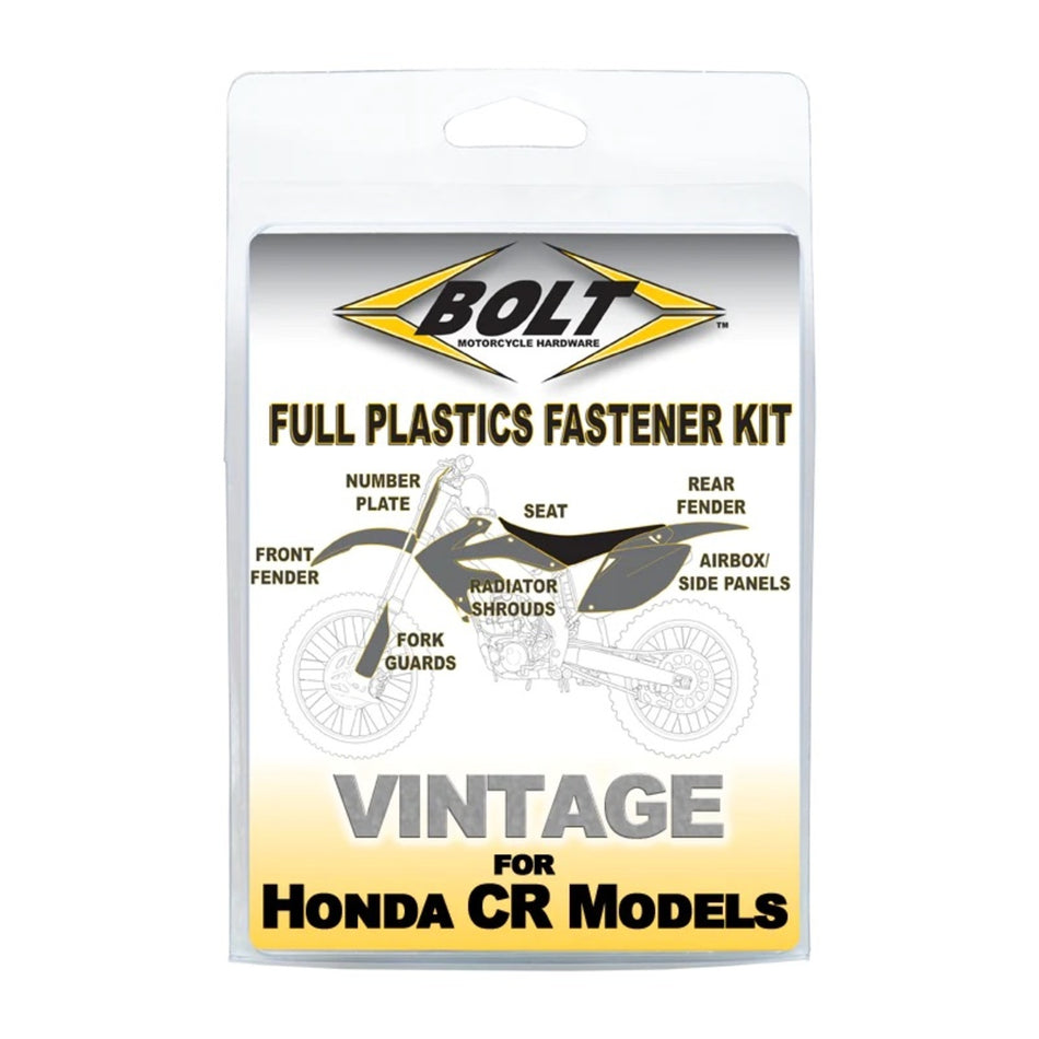 Bolt Body Work Fastener Kit Honda CR125 '91-'90 CR250 '90-'91
