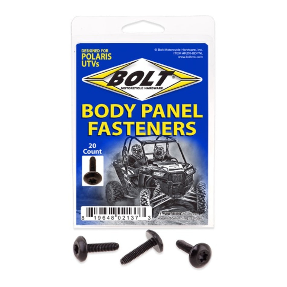 Bolt UTV Body Panel Fastener Screws - RZR M6x24 (10pk)