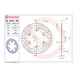 Brembo Prime Serie Oro Front Brake Disc 68B407B8
