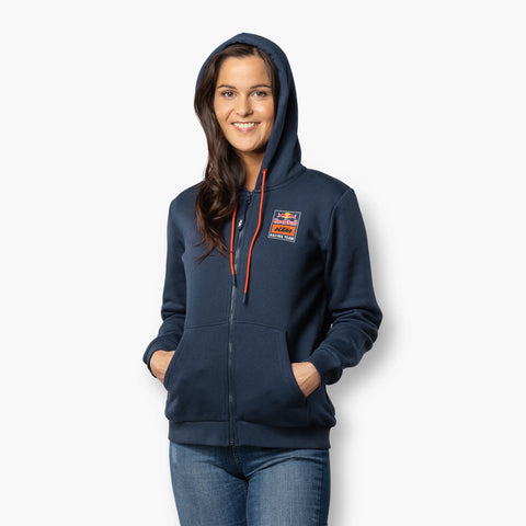 WOMEN BACKPRINT ZIP HOODIE