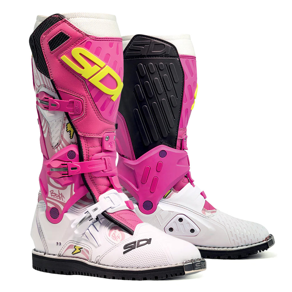 Sidi Crossair HD Billy Bolt MX Boots Pink White