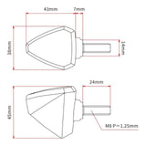 DRC 601 LED FLASHER 12V ORANGE 2PCS