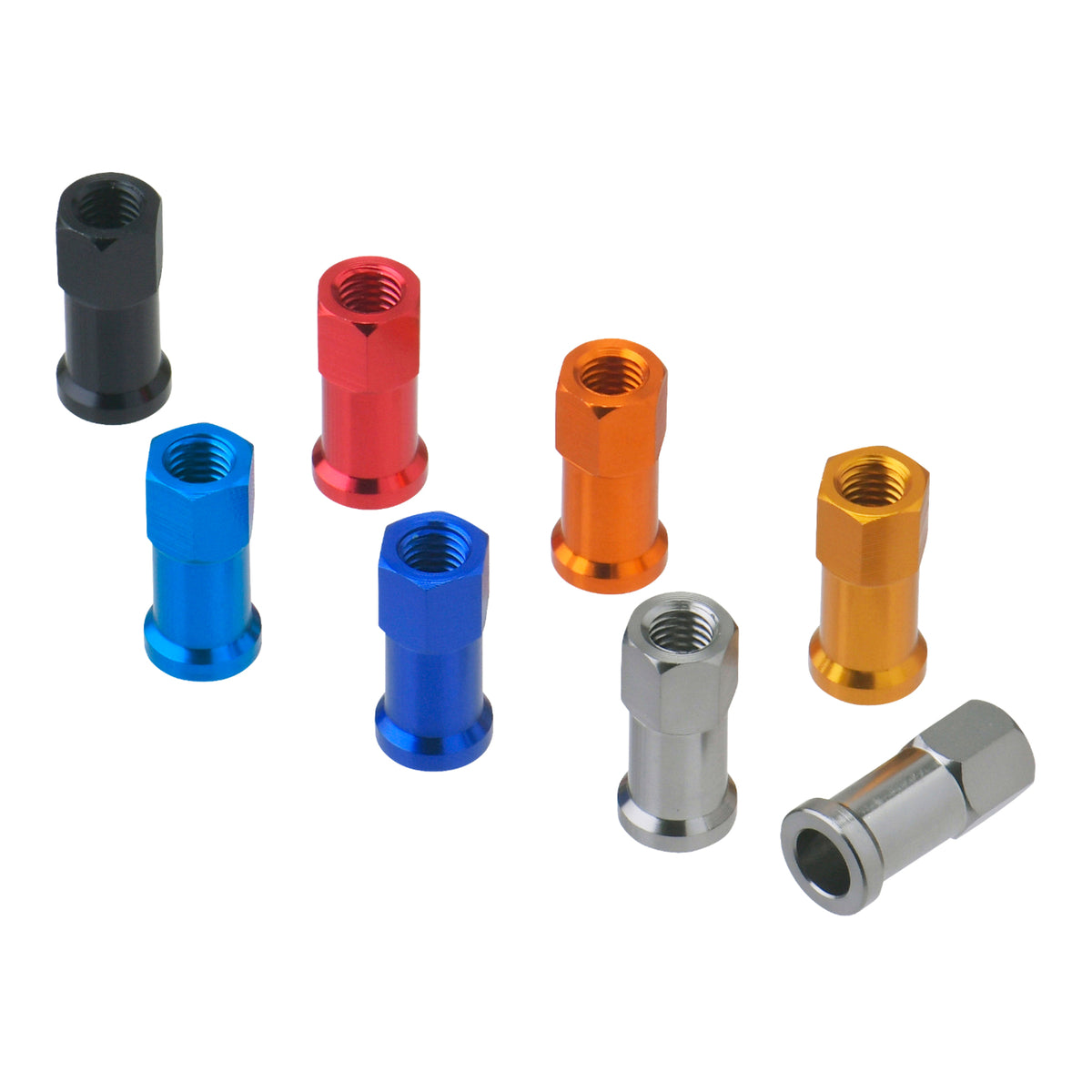 DRC RIM LOCK NUTS 2PCS BLACK